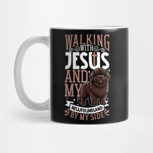 Jesus and dog - Newfoundland Mug